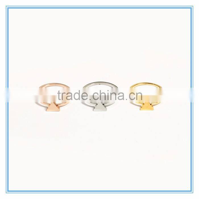 Hot Sale Stainless Steel Triangle Ring For Women
