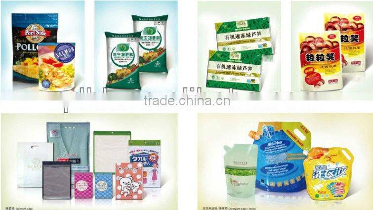 Die cut colorful plastic lined bag