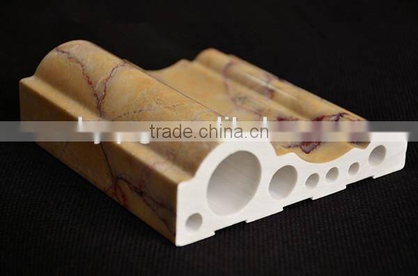 High-Tech Stone Polymer Material Water Resistance Colorful Marble Effect Mouldings
