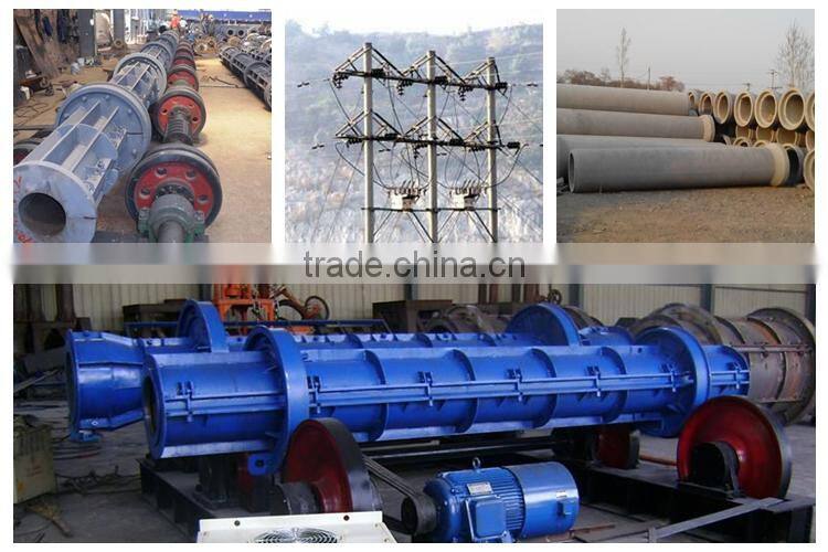 2015 new technology light poles making machine municipal construction cement concrete telegraph pole making machine