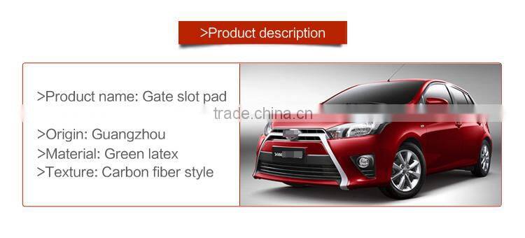 car accessories non-slip interior door mat for Toyota Yaris 2014 9pcs/set