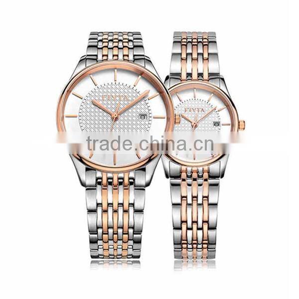 China Direct Factory High Quality Date Stainless Steel Men Watch