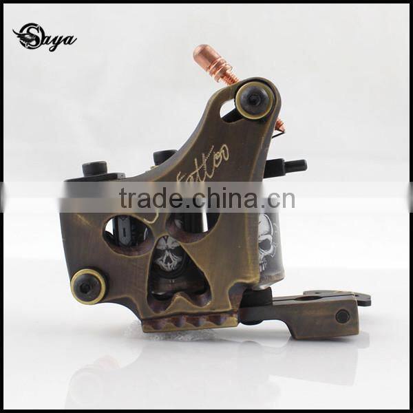 Best Quality Copper Carving Letter Skull Printing Coils Tattoo Machines
