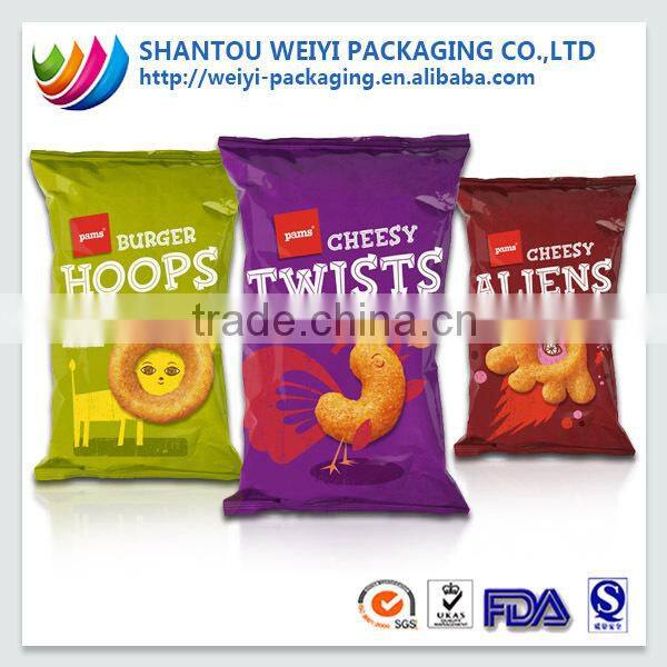 wholesale Aluminium Foil Paper Snack Food Packaging Bags