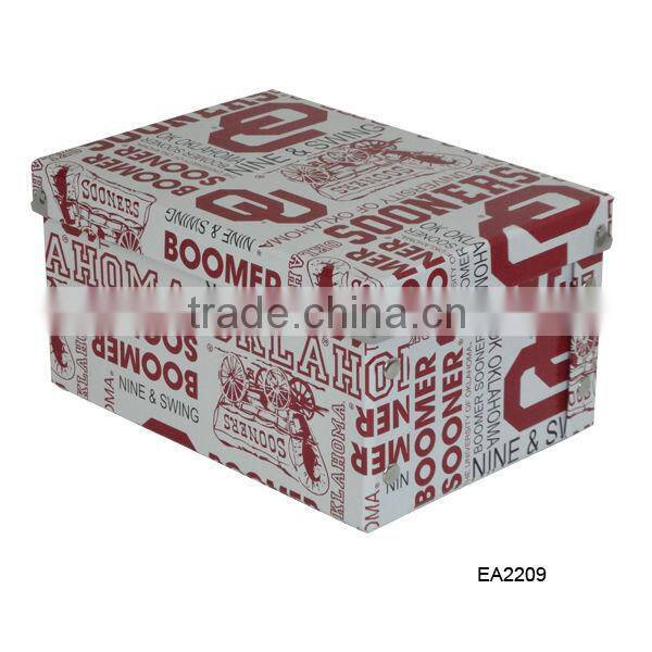 Foldable paper storage box, home clothes folding storage box, multipurpose toy storage box with lid