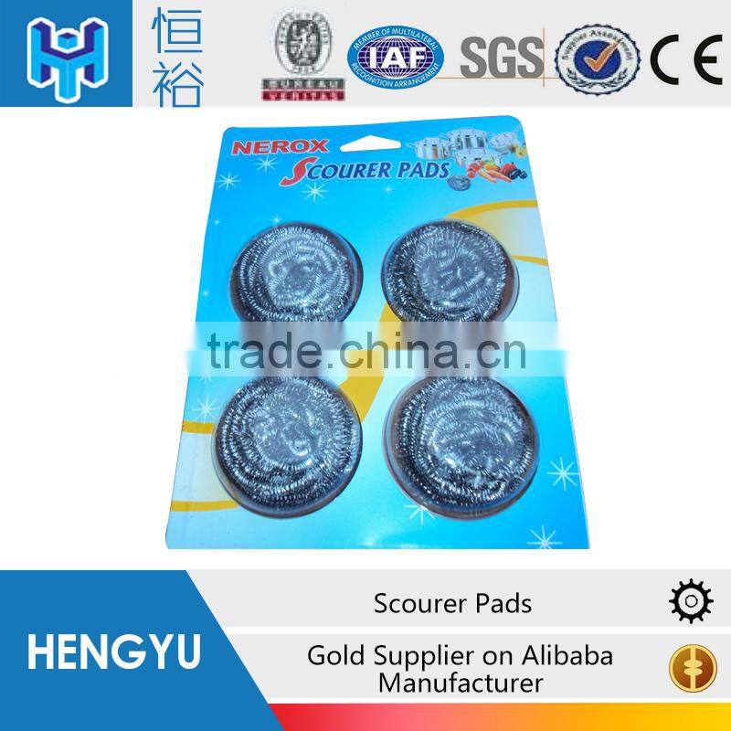 stapled scrubber 12 pcs per card