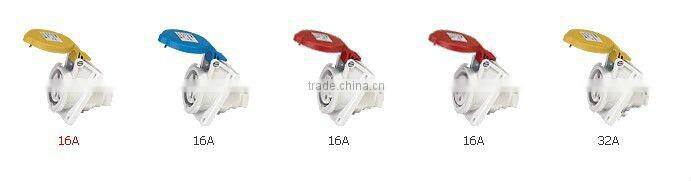 2012 NEW IP44 panel mount socket (angle type)