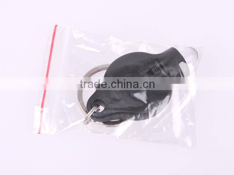 high quality Plastic 40000mcd White light LED promotion key chain factory