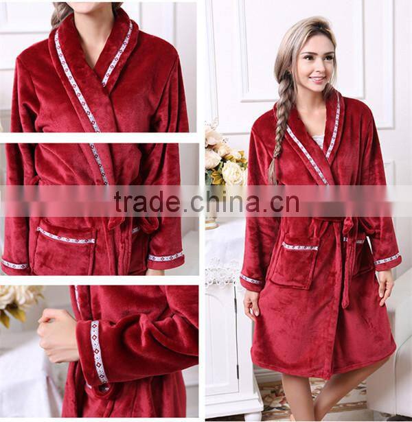 Winter hot-sale women/men sleepwear/flannel latest design pyjama for adult
