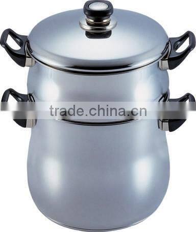 AH3612 sainless steel double boiler ( steamer set )