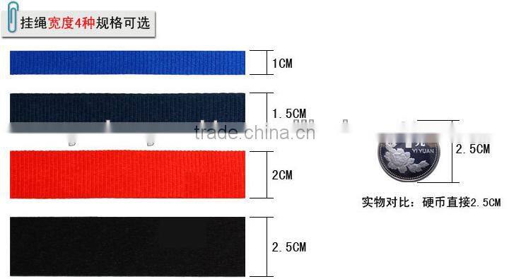 Wholesale nylon cord braiding lanyard neck strap for keychain bulk buy from china