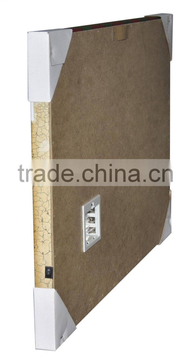 Latest home decor wall art lighted up cheap Christmas LED canvas paintings