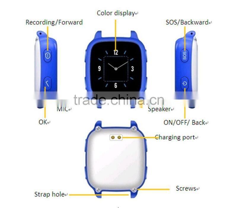 smart wrist watch cell mobile phone GPS Tracker wristwatch