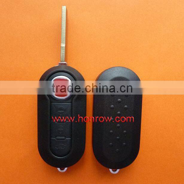 High quality New Product - Fiat 3 button flip remote key blank(Black Color)
