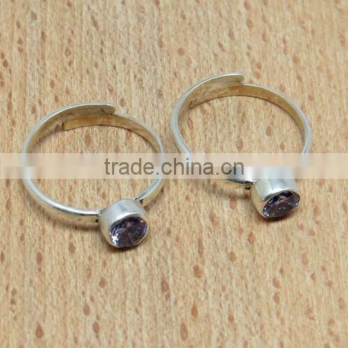 Outstanding !! Green CZ 925 Sterling Silver Toe Ring, Indian Fashion Silver Jewelry, Beautiful Silver Jewelry