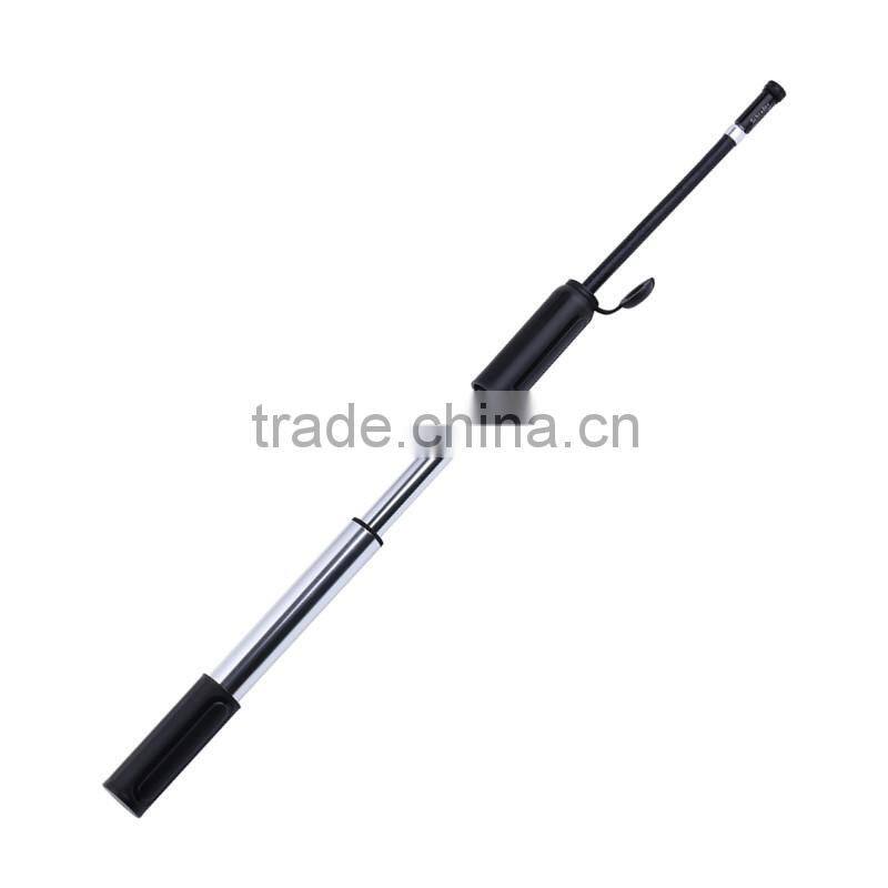 Mini bicycle pump with hidden hose