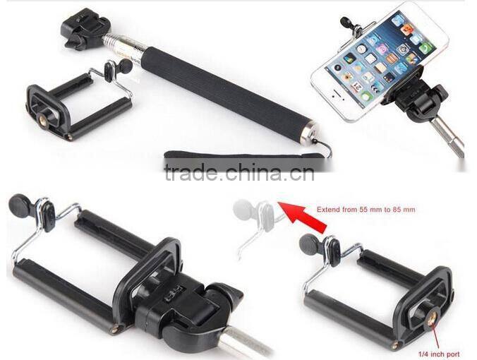 Cheap handheld bluetooth camera wireless monopod with remote shutter