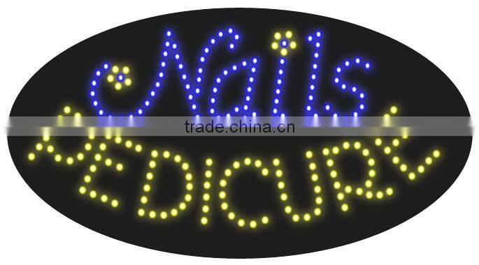 Nail and pedicure LED Sign Nail SPA adviterising sign for the beauty salon nail shops OEM is welcome