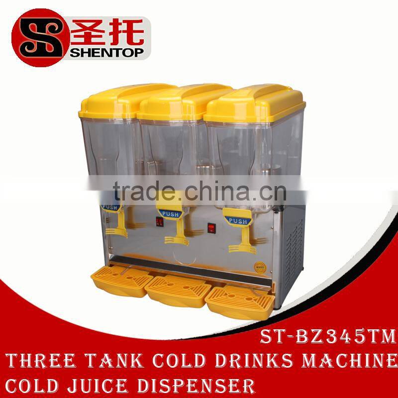 ShenTop ST-BZ345TM Commercial Three Tank Cold and Hot Drinks Making Machine Cold and Hot Juice Dispenser Beverage Maker