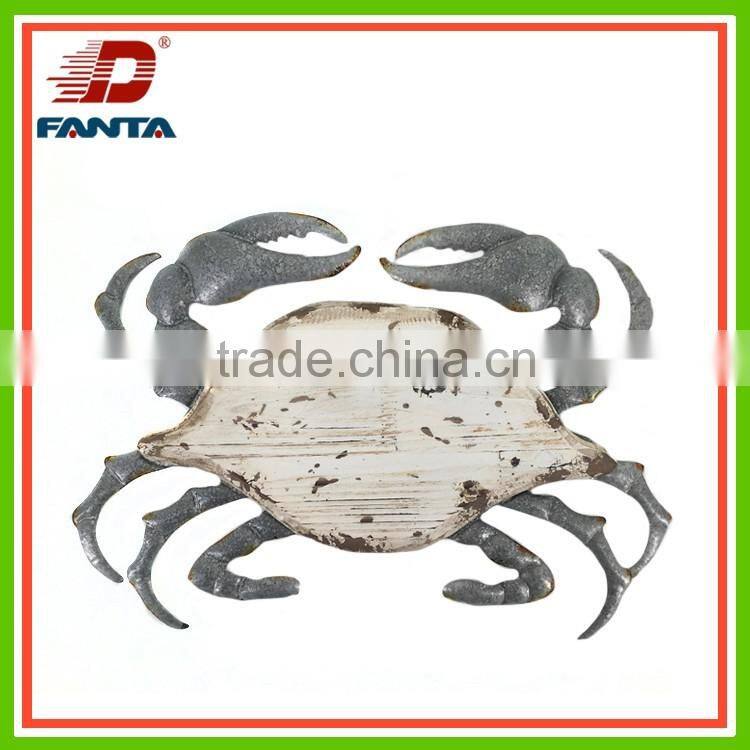 Newest metal handmade vivid crab for wall decoration