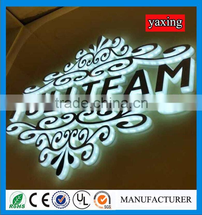 China supply lighted alphabet metal store front led sign letters