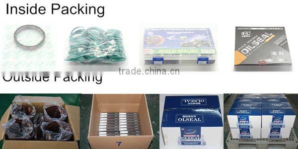 60X80X12 mining truck double lip FPM Rubber Covered axle shaft oil seal