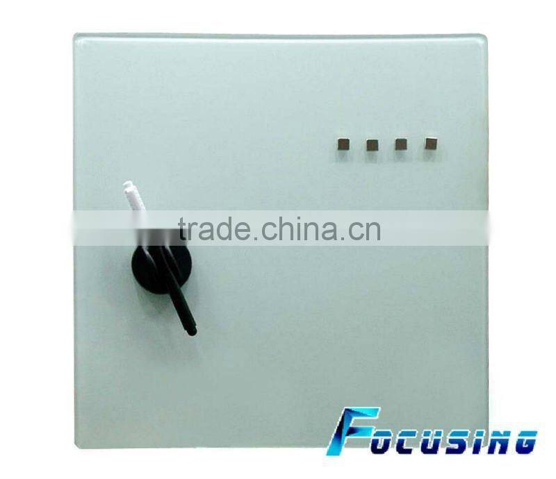 promotion colorful magnetic tempered glass kids drawing board