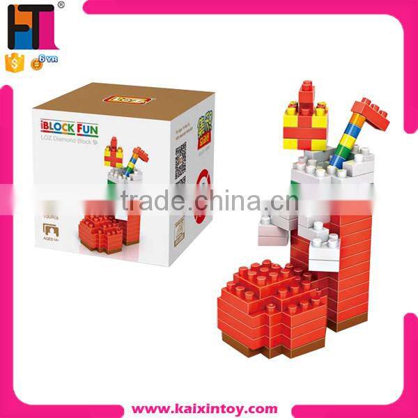 75 pcs plastic children DIY educational snowflake building bricks