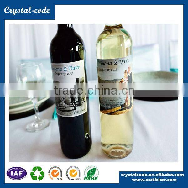 Clear glass hot foil standard size multifarious shapes customized drink sticker