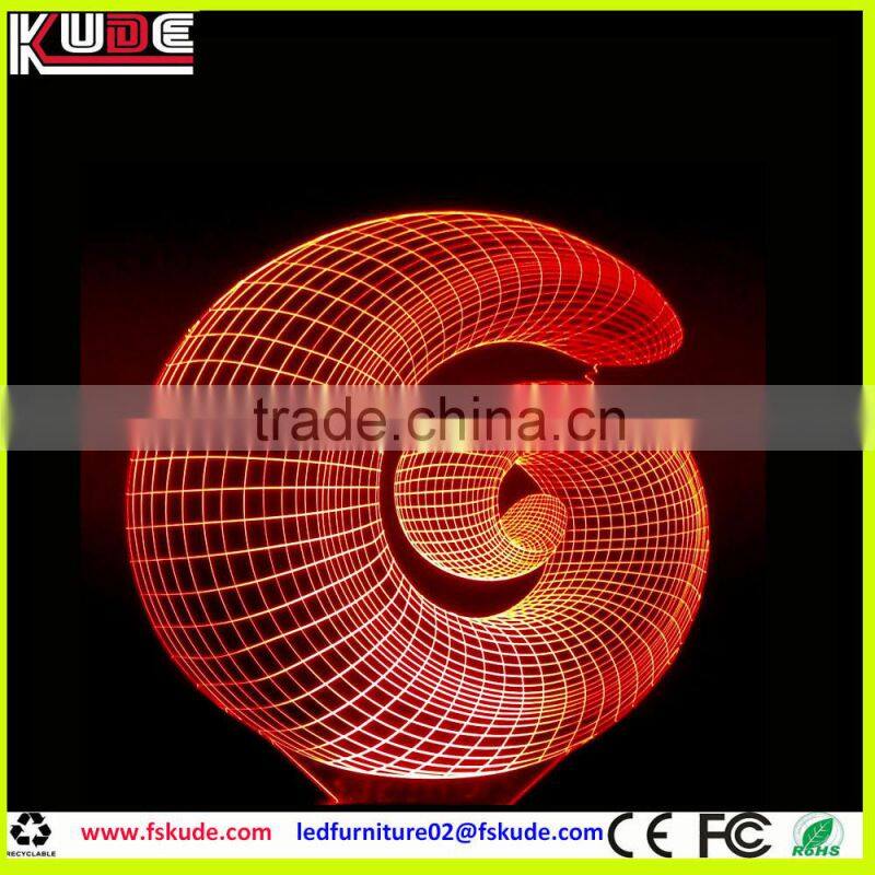 new LED night light design customized 3D acrylic for table decoration