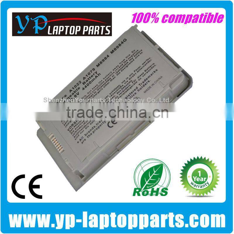 Replacement laptop battery for Apple M8760 M9007 A1022 A1060 M8984 M9324 M8984G M9183 M9008 M9324G A1079 notebook battery