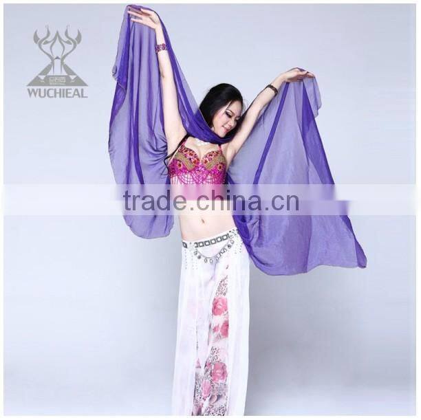 Belly Dance Veil, Belly Dance Performance Silk Veil, Belly Dance Performance Accessory (S27)