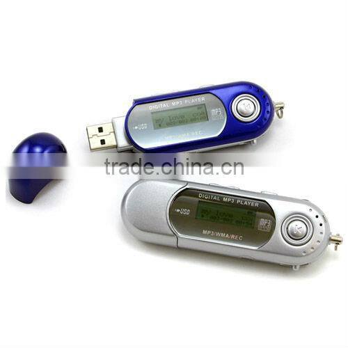 Hot Sale Shenzhen Mini Clip 4GB Mp3 Player Lcd With Fm Radio