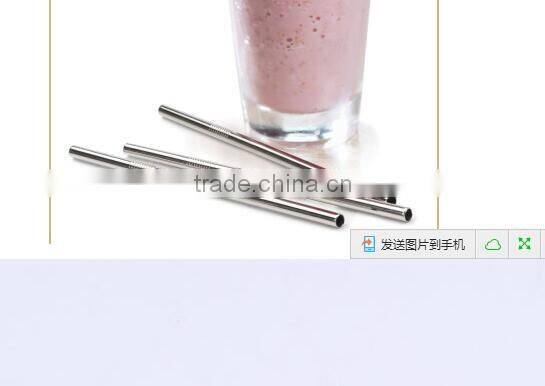 Reusable Eco-friendly 304 food grade FDA and LFGB stainless steel drinking straws