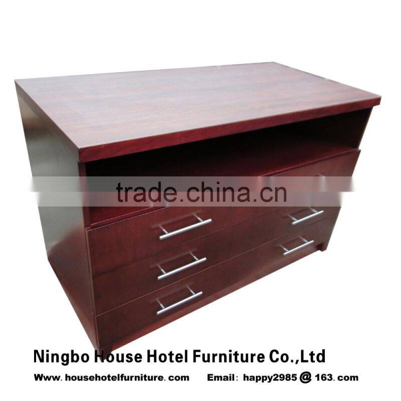 King Headboard refrigerator cabinet desk and nightstand with red color