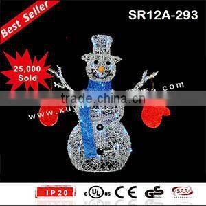 Battery powered led snowman