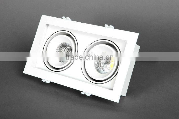 Square Grille LED Downlight 20W