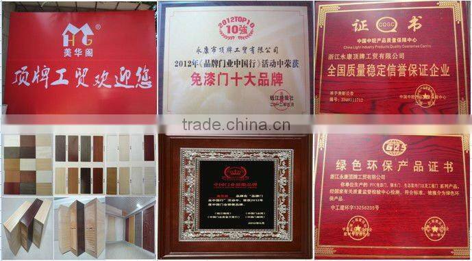 Glass Insert Solid Wood Door MHG-025