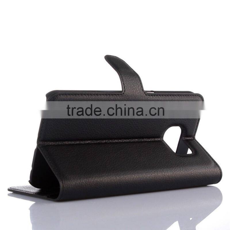 Hot Selling Ultra Thin Lichee PU Leather Case Wallet Folio Flip Cover for Samsung GALAXY S7 edge