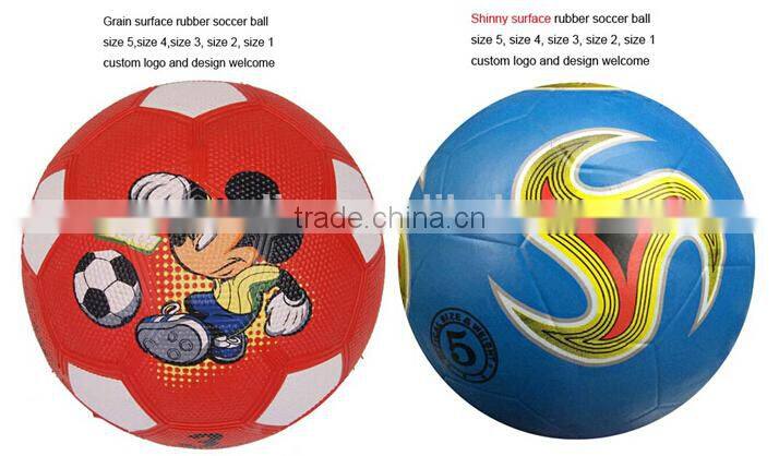 cheap size 4 promotional natural rubber soccer ball