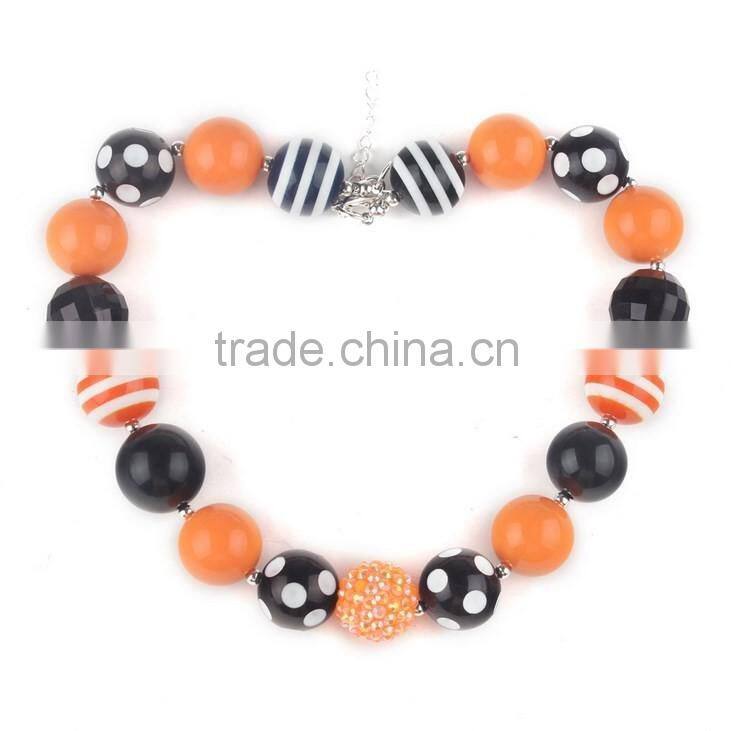 Hot Sale Chunky Bubble Gum Necklace For Kids Restoring Ancient Ways Halloween Beaded Necklace Jewelry 2016