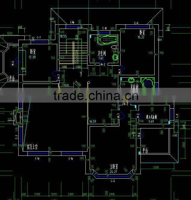 2016 latest luxury prefab villa house