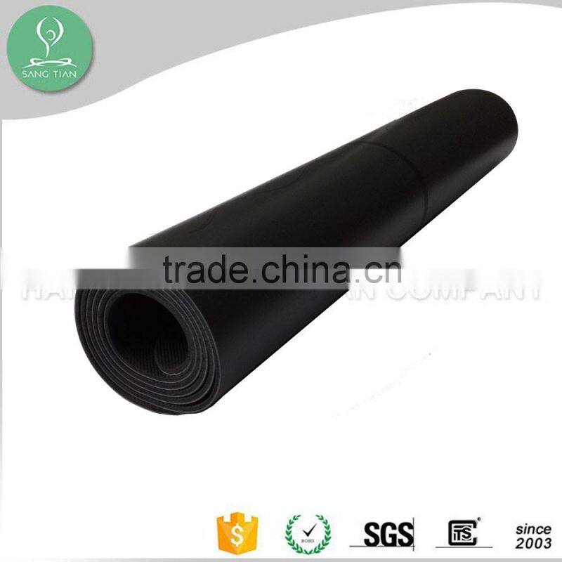2016 best new product black recycled rubber polyurethane anti-fatigue yoga mats