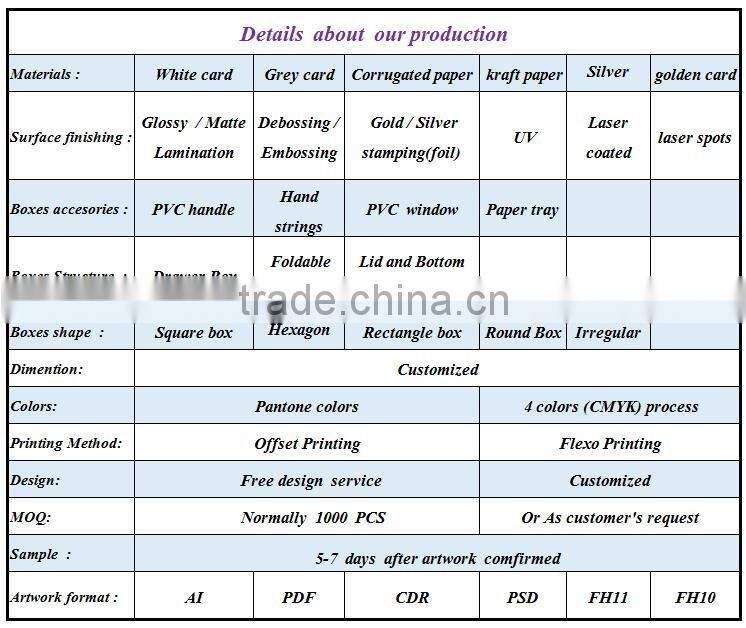 matte lamination brown paper box with auto lock bottom