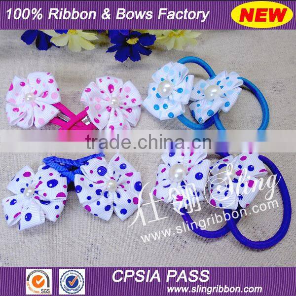 2015 New Arrival Wholesale Gift Set Grosgrain Hair Bows