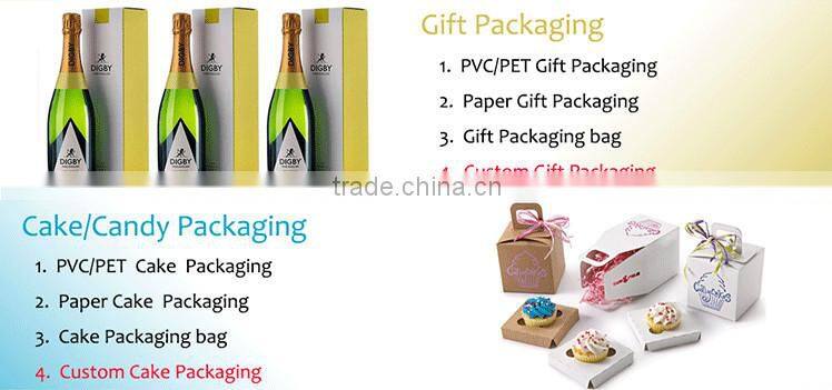 2016 promotional fashion design with window women underwear packaging box