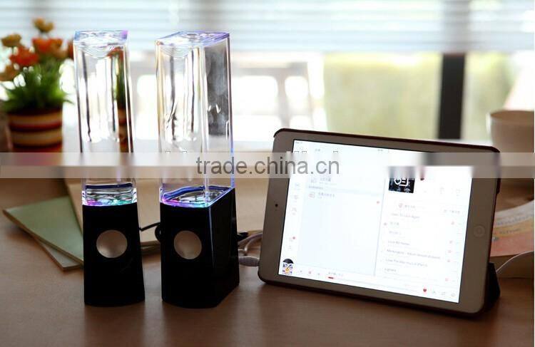 2016 new products crystal clear for led dancing water speaker