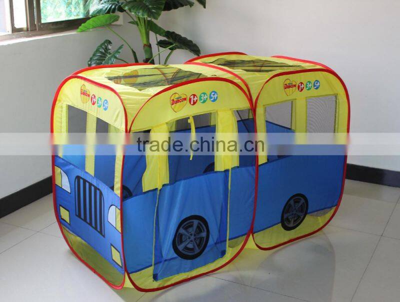 Red Bus model Game Tent Pop up Kids Bus Tent
