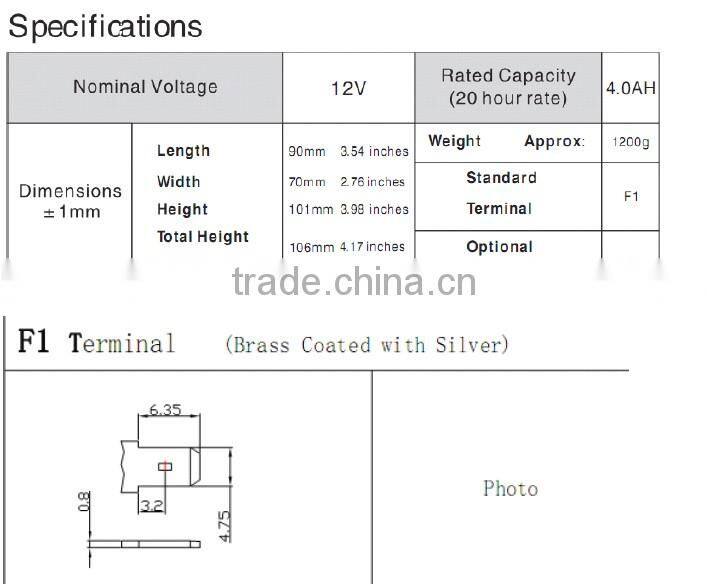 deep cycle Valve Regulated 12v 2.6ah Lead Acid Battery Agm Gel Battery For Security Alarm System