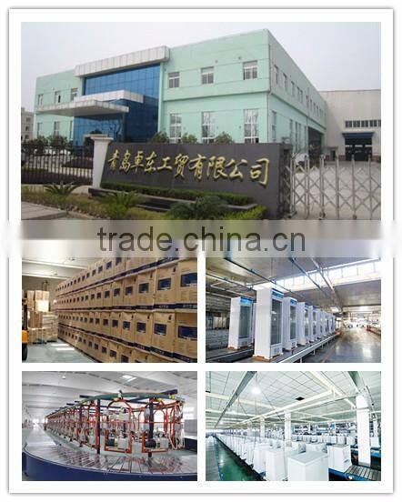 Christmas sale fridge 3 glass showcase display refrigerator